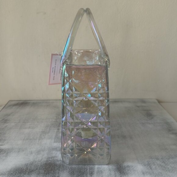 Cupcakes and Cashmere Iridescent Glass Handbag Shape Vase - Picture 7 of 12